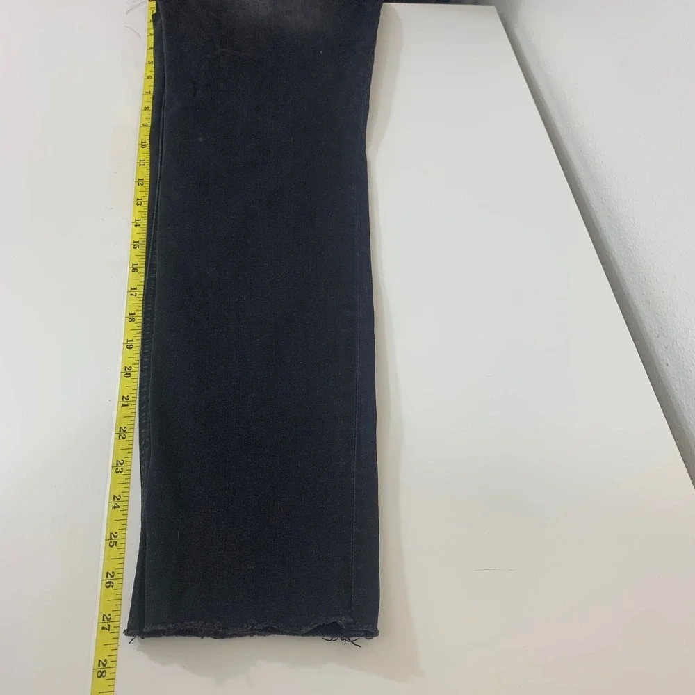 Kut from‎ the Kloth Rachael Fab Ab Mom Jeans Black Distressed Button Fly Size 2